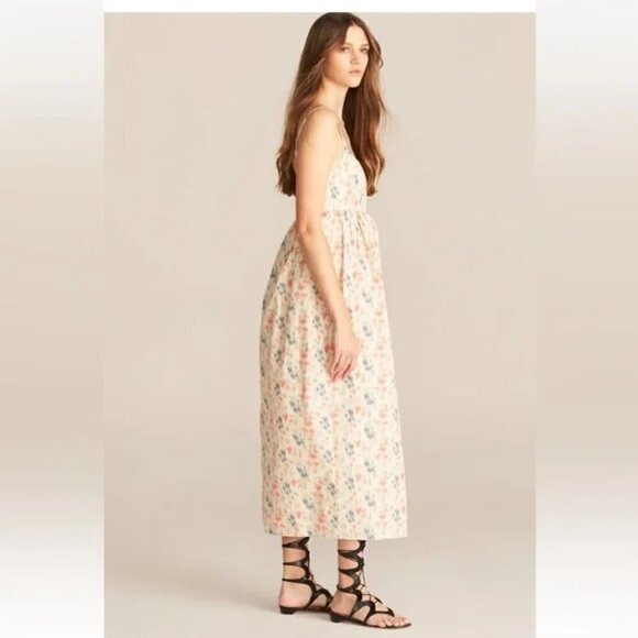 New Rebecca Taylor Emma Sleeveless Long Midi Dress In Multi Combo NWT Size 8 - Picture 4 of 17